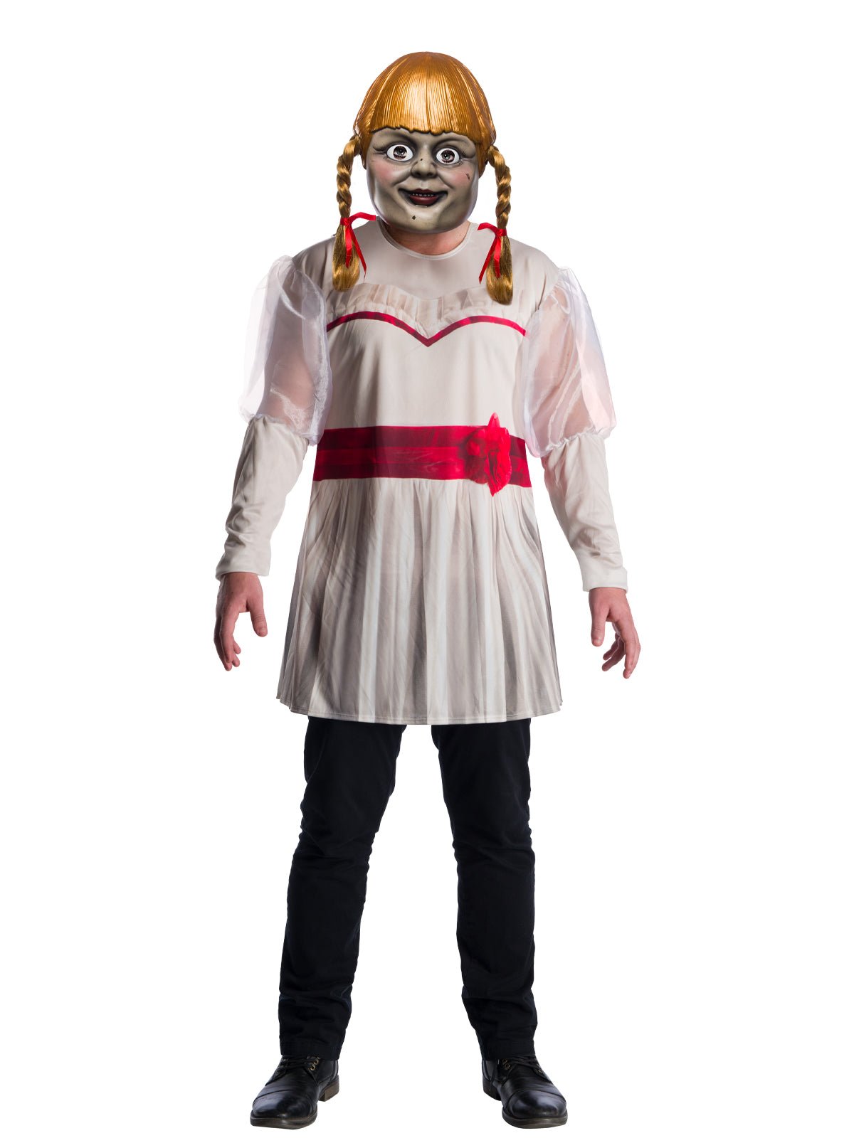 Annabelle Costume Top And Mask Adult