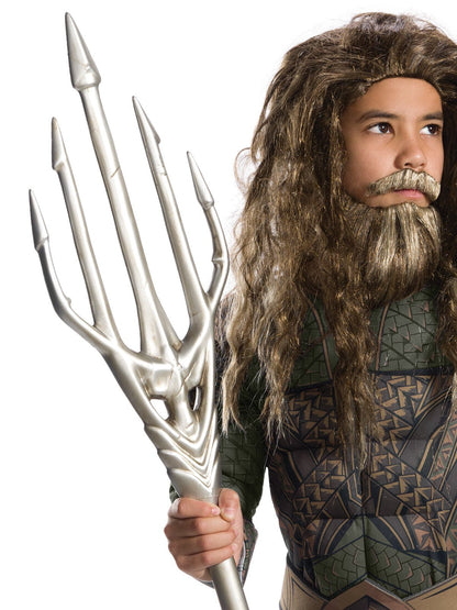 Aquaman trident replica for kids play, DC Comics licensed, ideal for imaginative home adventures.