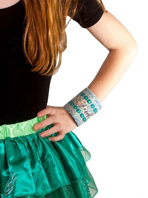 Disney Princess Ariel Glitter Arm Band for Kids - Sparkly accessory for imaginative dress-up play.