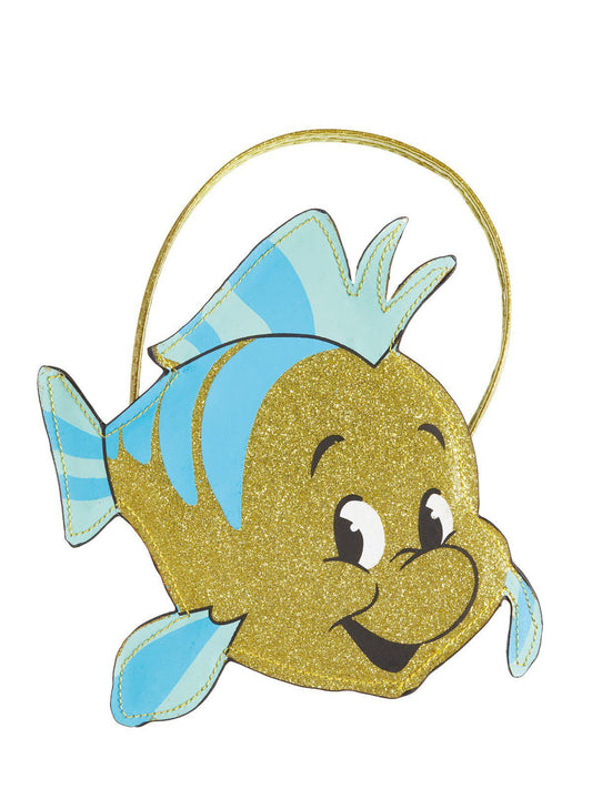 Disney Princess Ariels handbag shaped like Flounder fish, perfect for kids imaginative play.