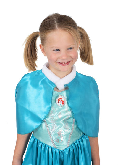 Close up view Kids Ariel Deluxe Winter Cloak Dress