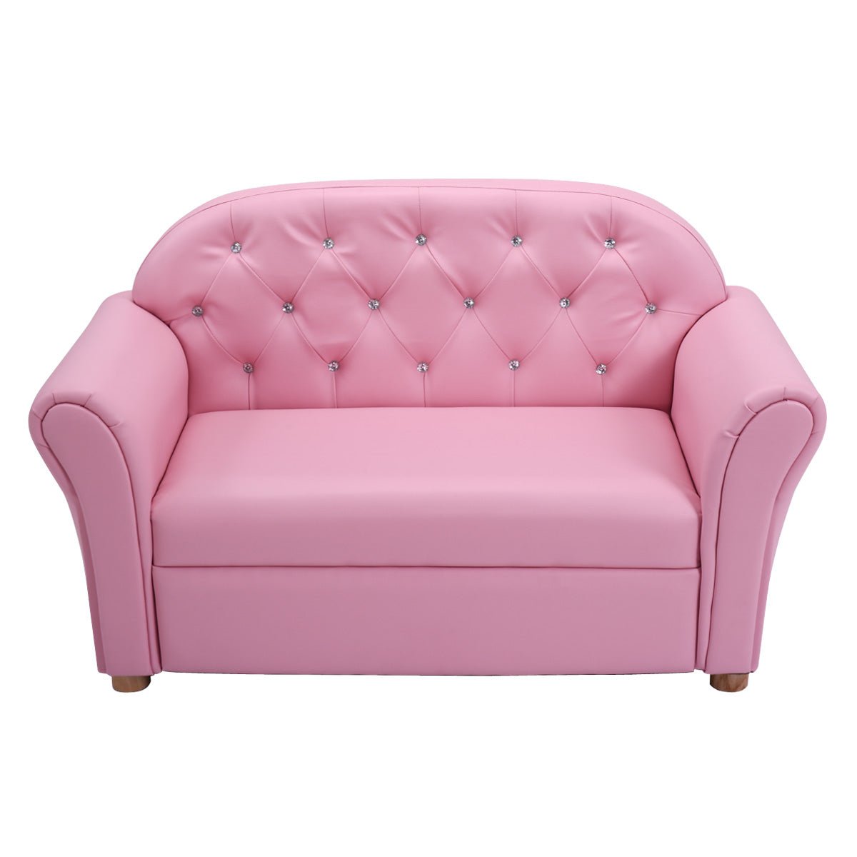 Children's Armrest Sofa Chair: PVC Leather, Cozy Seating for Kids