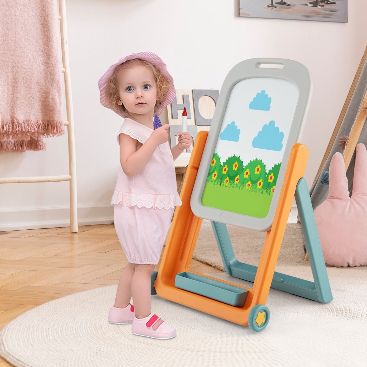 Kids Magnetic Whiteboard Easel - Inspire Creativity and Learning