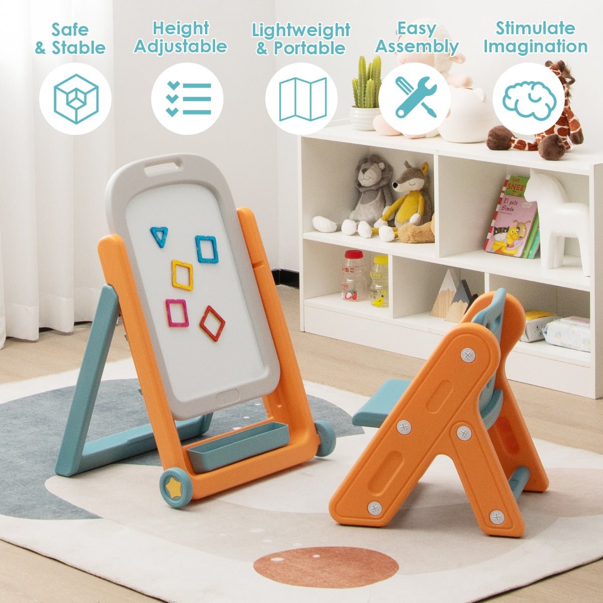 Magnetic Whiteboard Easel for Toddlers - Foster Learning Through Art