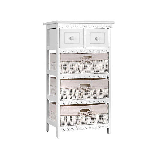 Artiss 3 Basket Storage Drawers in White for kids toys organization and room decluttering