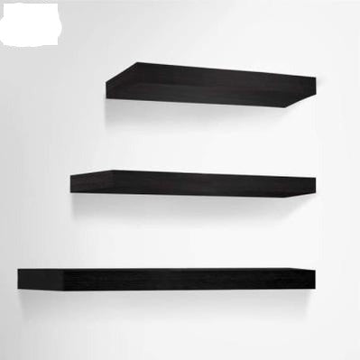 Artiss 3 Piece Floating Wall Shelves in Black - Perfect playful storage solution for kids