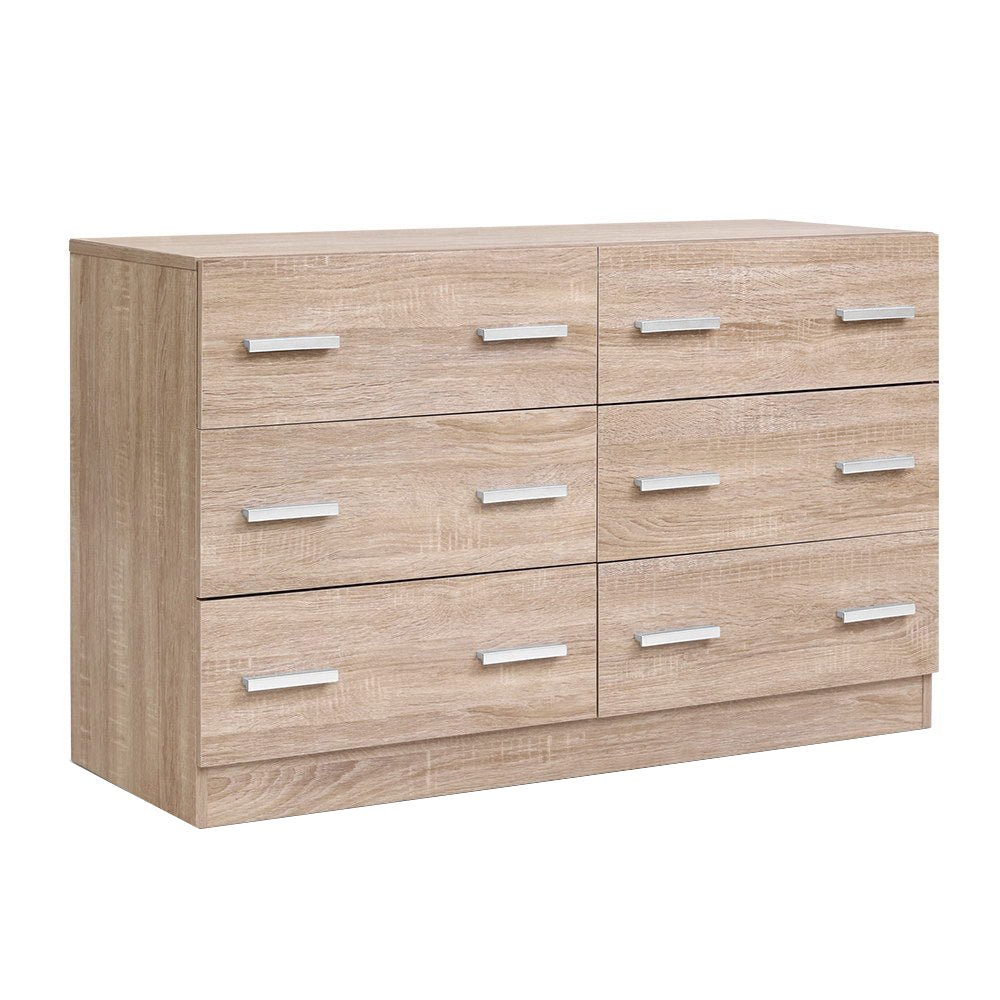 Artiss 6 Chest of Drawers Cabinet Dresser Table Tallboy Lowboy Storage Wood | Kids Mega Mart | Shop Now!
