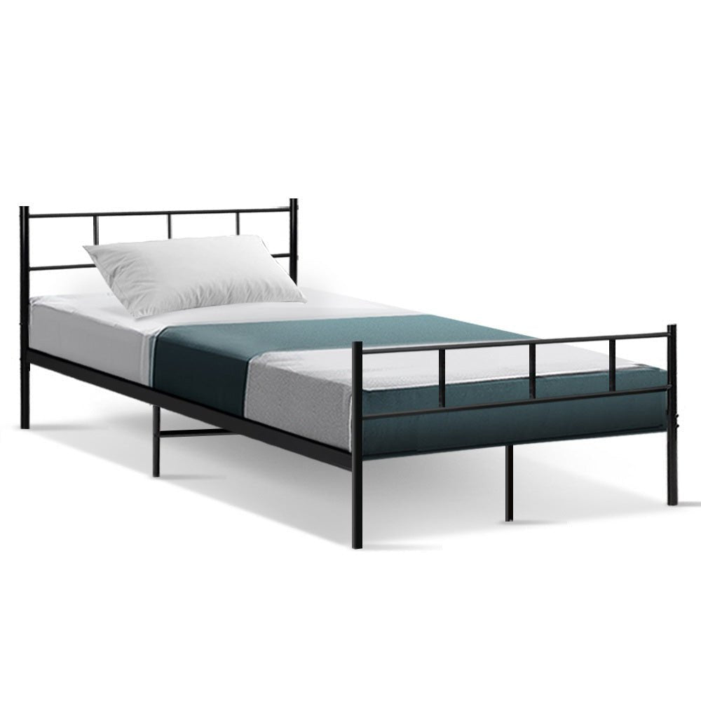 Artiss King Single Metal Bed Frame | Sturdy and stylish for kids bedrooms, with contemporary design.