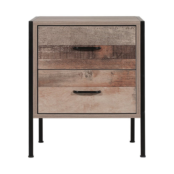 Artiss Bedside Table 2 Drawers Bedroom Storage Nightstand Green