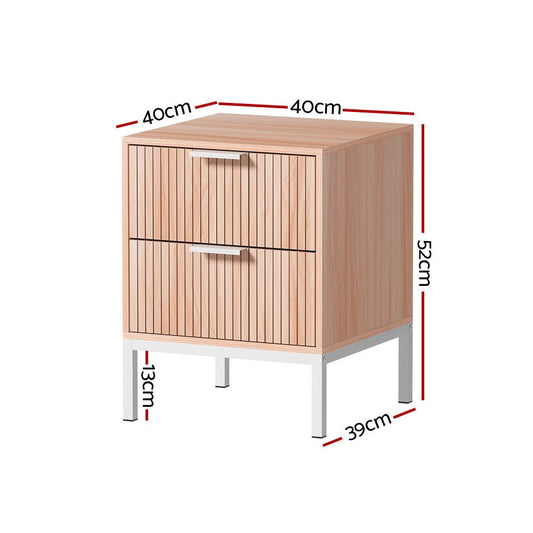 Kids bedside table with drawers for storage, ideal for bedrooms for easy organization.