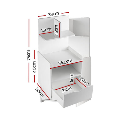 Artiss bedside table storage unit, perfect for kids bedrooms, colorful and practical design.