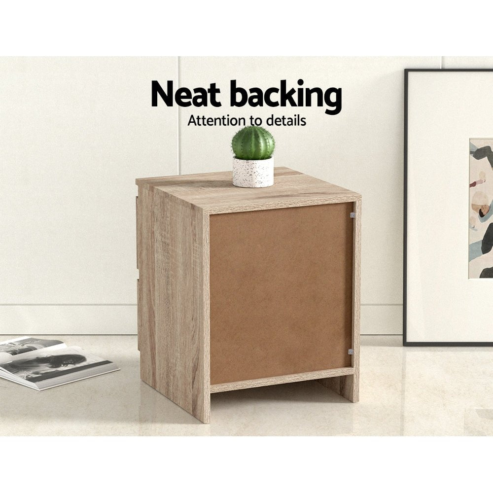 Artiss bedside table with drawers, perfect for kids rooms - spacious, trendy storage solution.