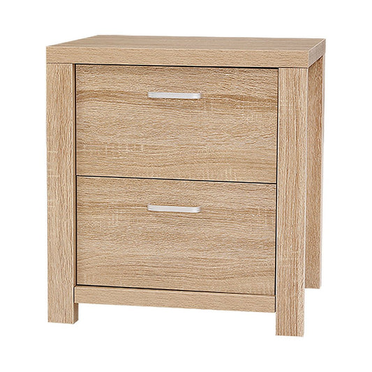 Artiss beige bedside table with drawers, perfect addition for childrens bedroom organization.