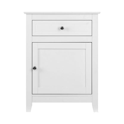 Artiss white bedside tables with big drawers for kids rooms storage and decor.