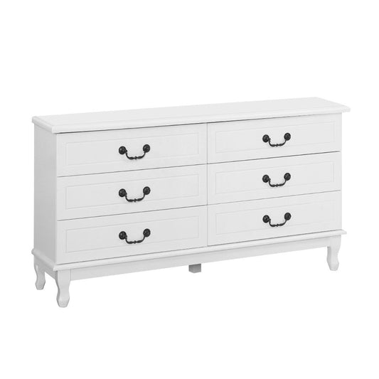 Artiss white chest of drawers dresser table with ample storage for kids bedroom furniture.