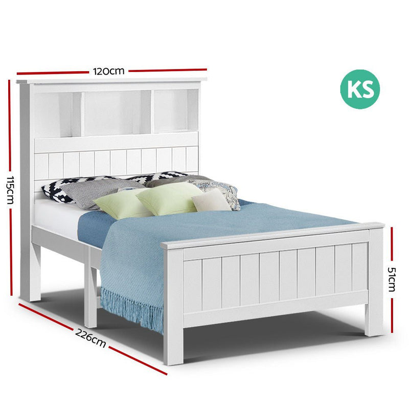 Artiss King Single Wooden Timber Bed Frame