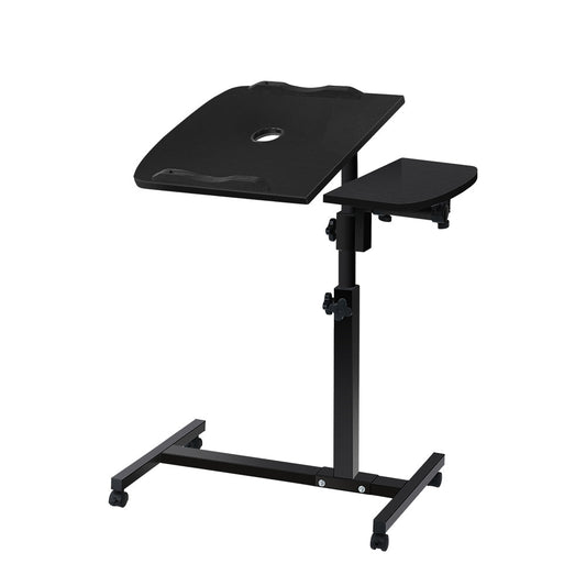 Artiss laptop stand with USB cooler, ideal for kids home learning with 360 rotation.