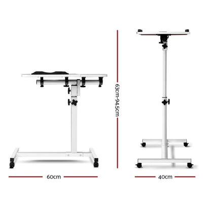 White laptop stand for kids with USB cooler, 360 rotating feature. Ideal for home learning.