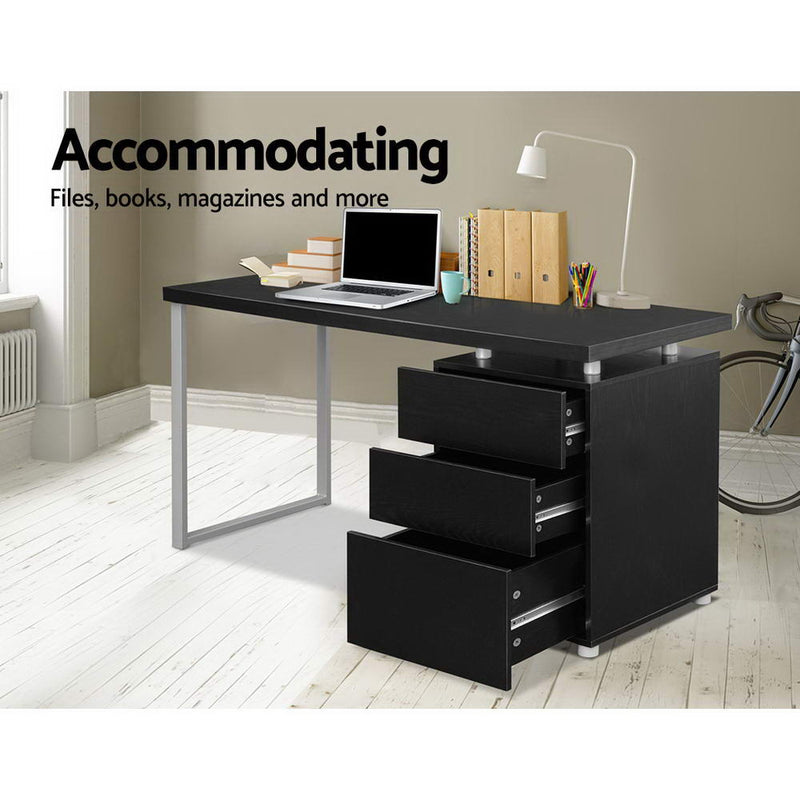 Black Metal Desk - Ideal for Modern Offices