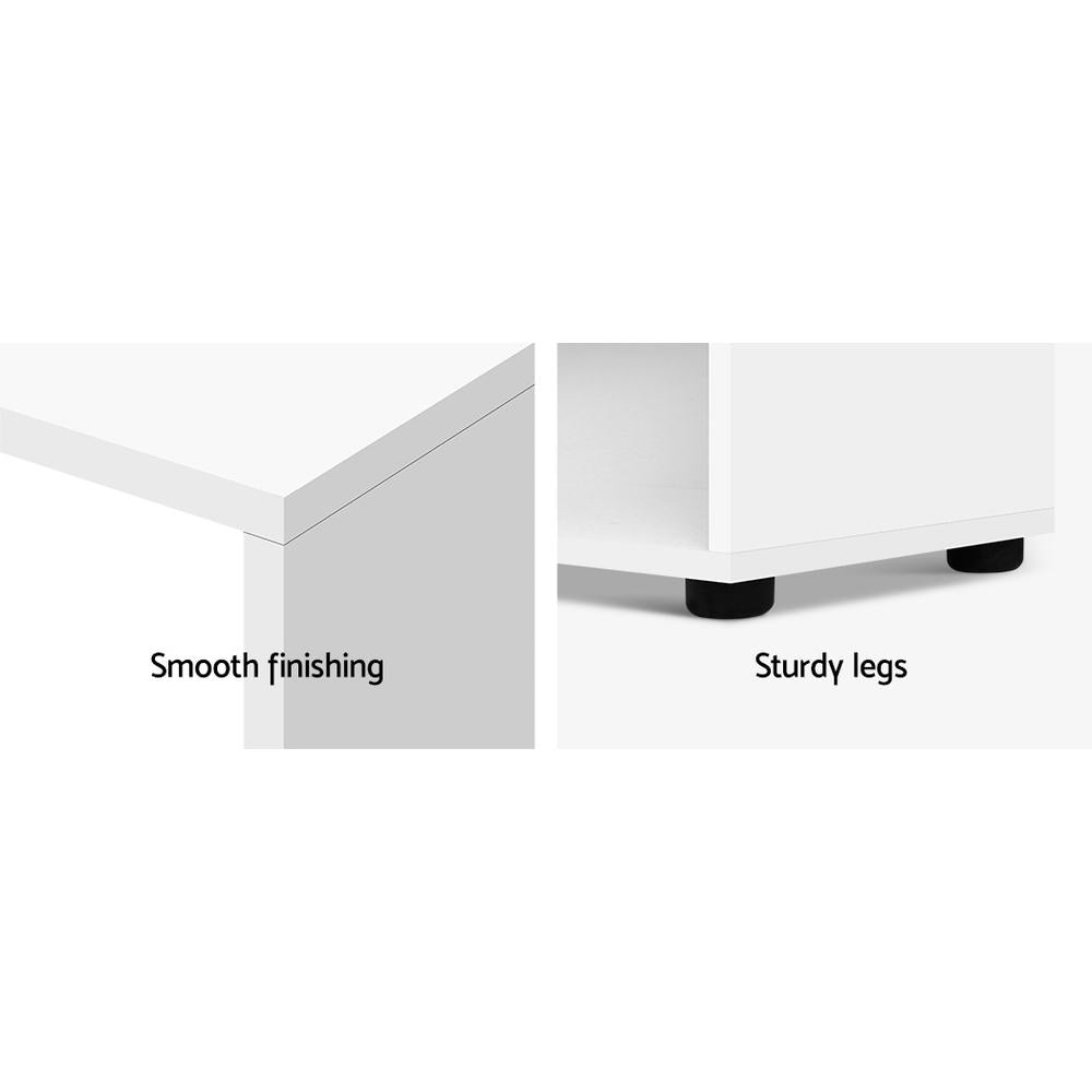 Modern Artiss Workstation Corner Desk with Bookshelf Buy Today!