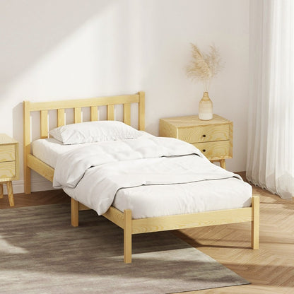 Oak single bed frame by Artiss Sofie offers durable, stylish design for kids bedrooms.