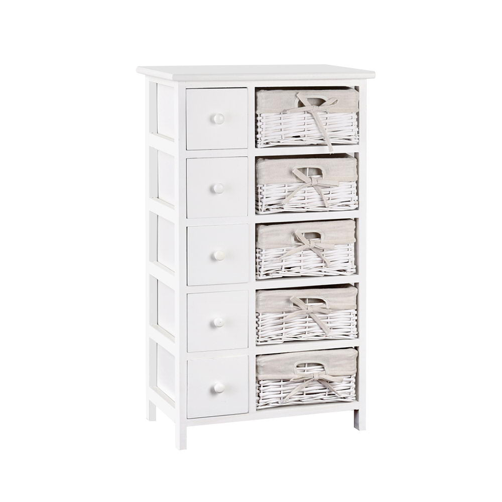 Artiss 5 Basket Storage Drawers - White | Kids Mega Mart | Shop Now!