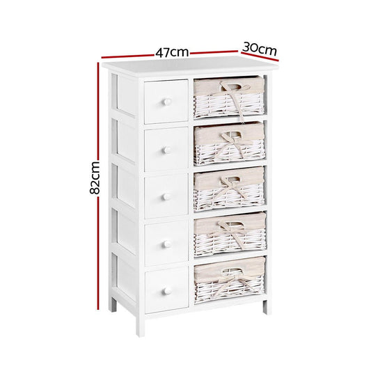 Storage Made Fun: Artiss White Basket Drawers