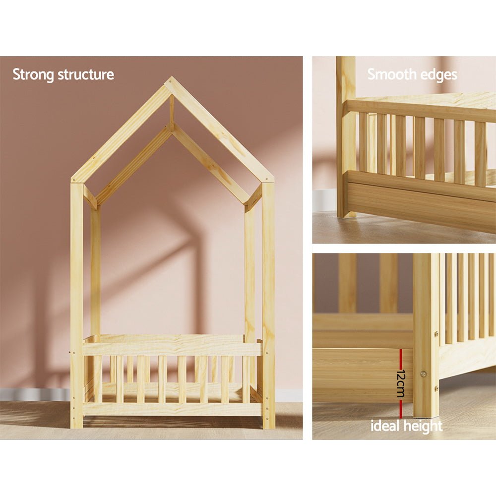Create a Cozy Space with Artiss House Frame Pine Bed Shop Today
