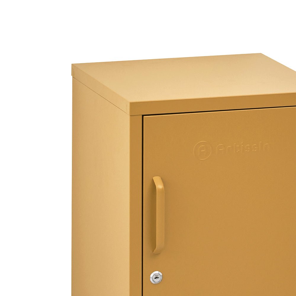 ArtissIn Metal Locker Storage in Sunshine Yellow - Kids colorful and functional wardrobe solution