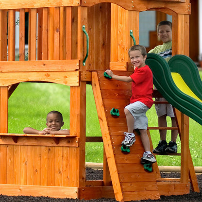 Backyard Discovery Atlantis Swing and Play Set | Outdoor fun and adventure for kids at home.