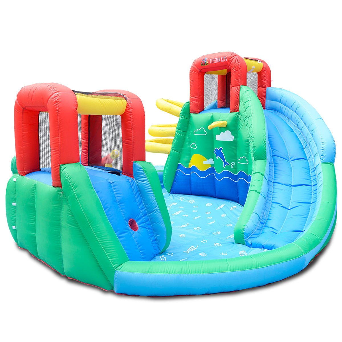 Inflatable with Double Slides