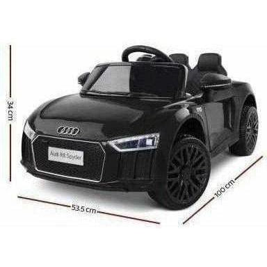 Outdoor Toys Audi R8 Licensed Kids Ride On Car 12V Black