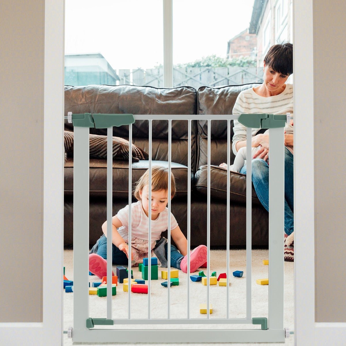 White Baby Gate - Adventure-Proofing Done Right!