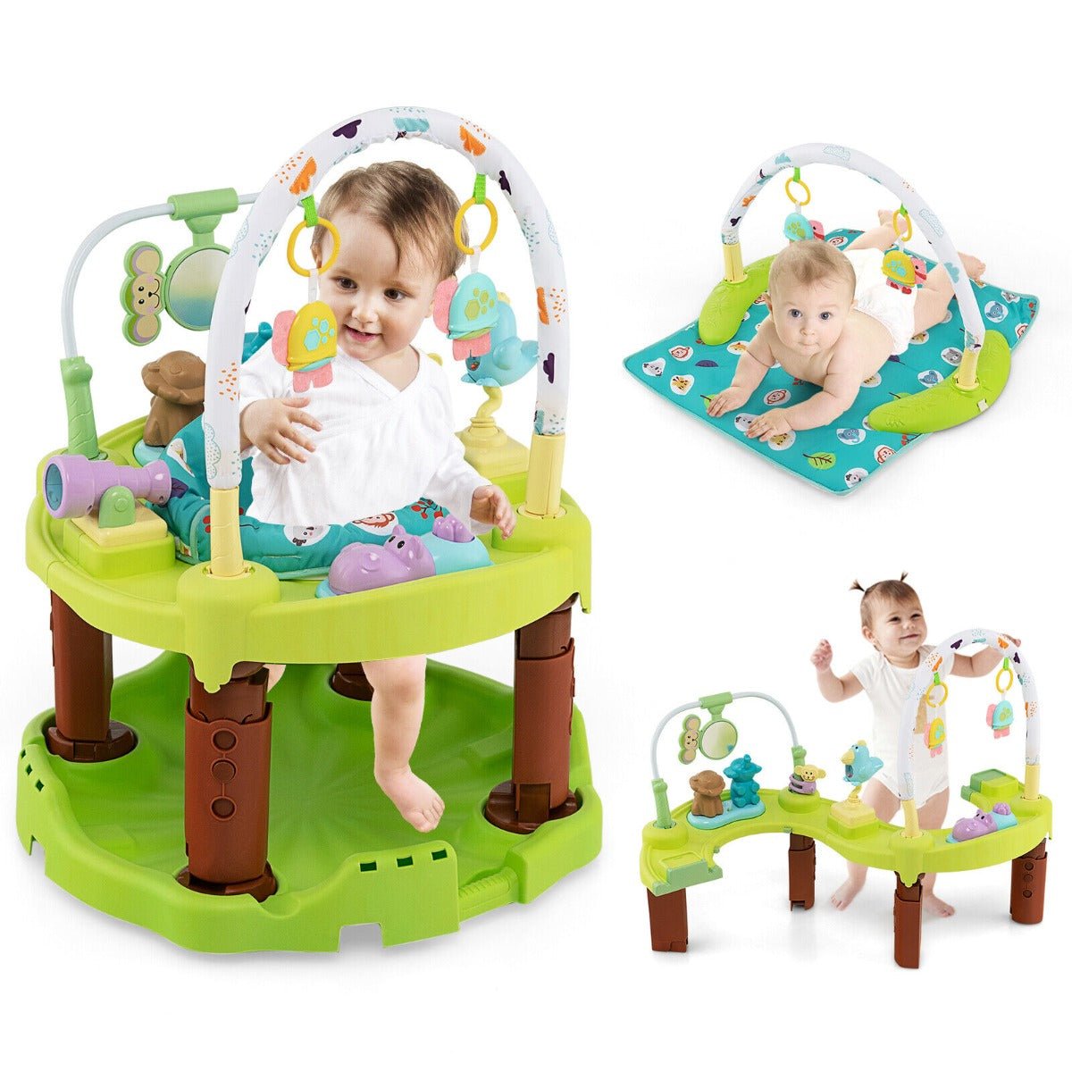 3-in-1 Play Mat, Bouncing Chair, Activity Table