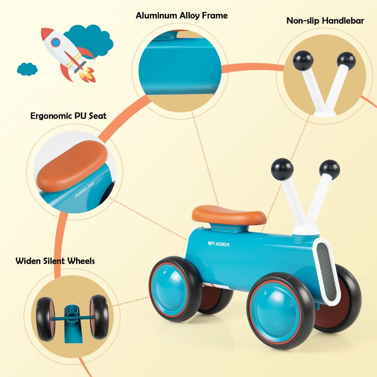 Baby Balance Bike - Pedal-Free Exploration for Little Riders