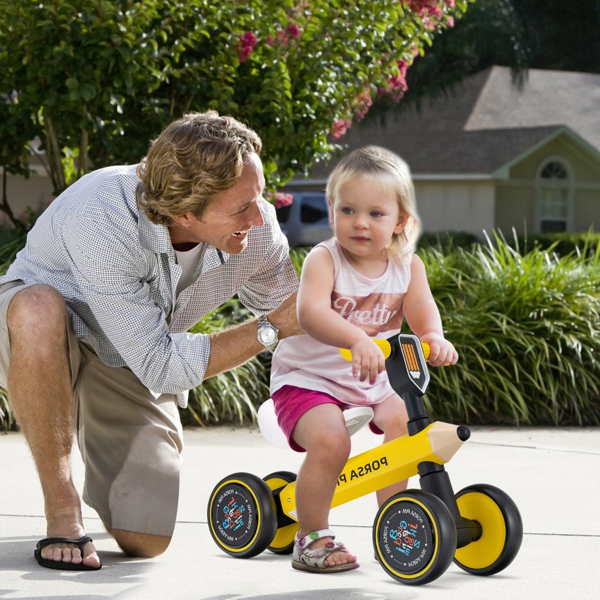 Yellow Baby Balance Bike for 10 24 Months Learn to Walk Ride