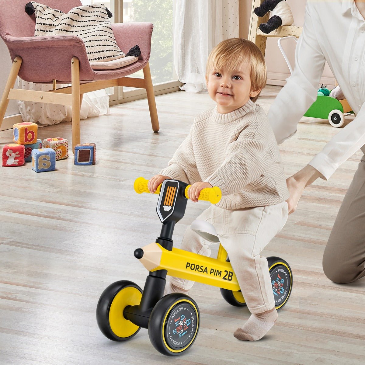 Baby Balance Bike with Quiet EVA Wheels - Toddler's First Adventure