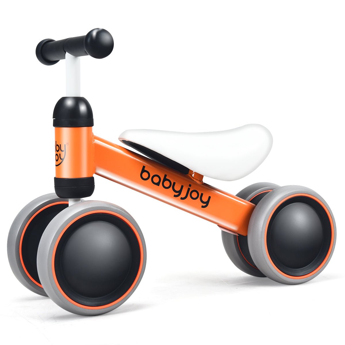 Empowering Young Riders: Orange 4-Wheel Balance Training Bike for Little Ones