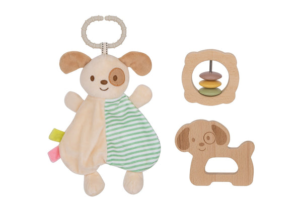 Puppy Dog Plush Rattle for Babies