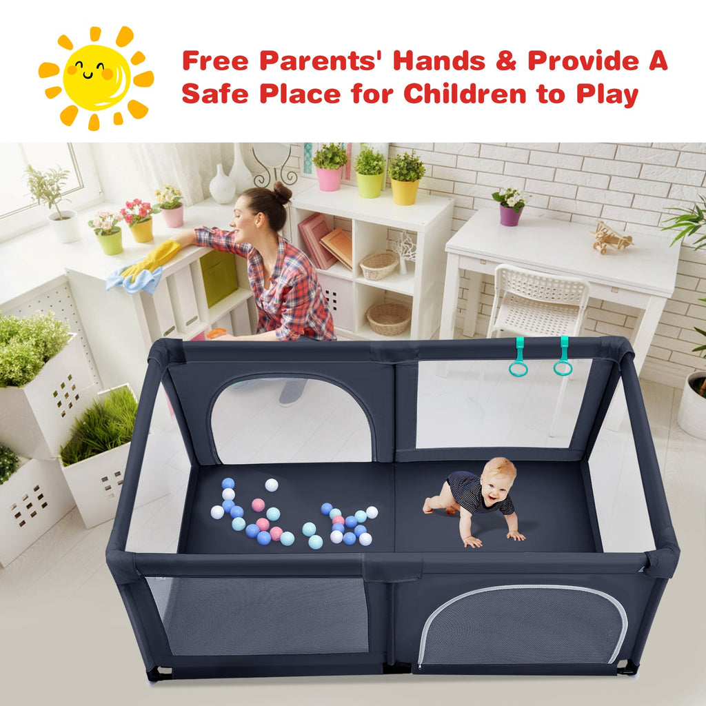 Baby Playpen Activity Centre with 50 Balls Kids Mega Mart