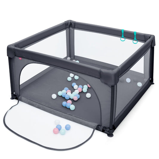 Dark Grey Baby Playpen with 50 Ocean Balls - Shop Now