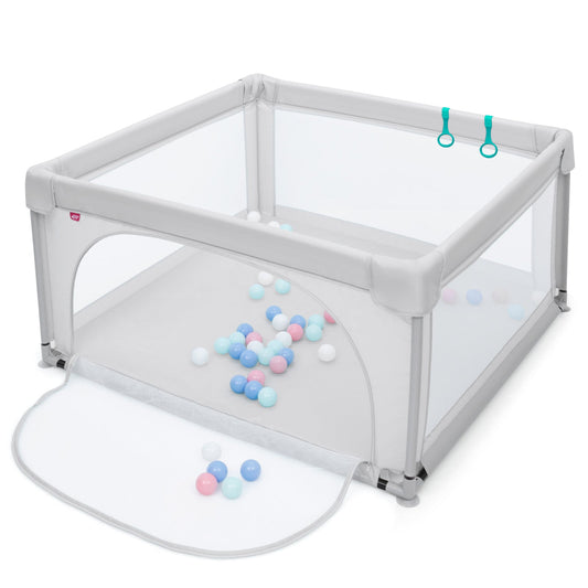 Grey Baby Playpen with 50 Ocean Balls - Shop Now