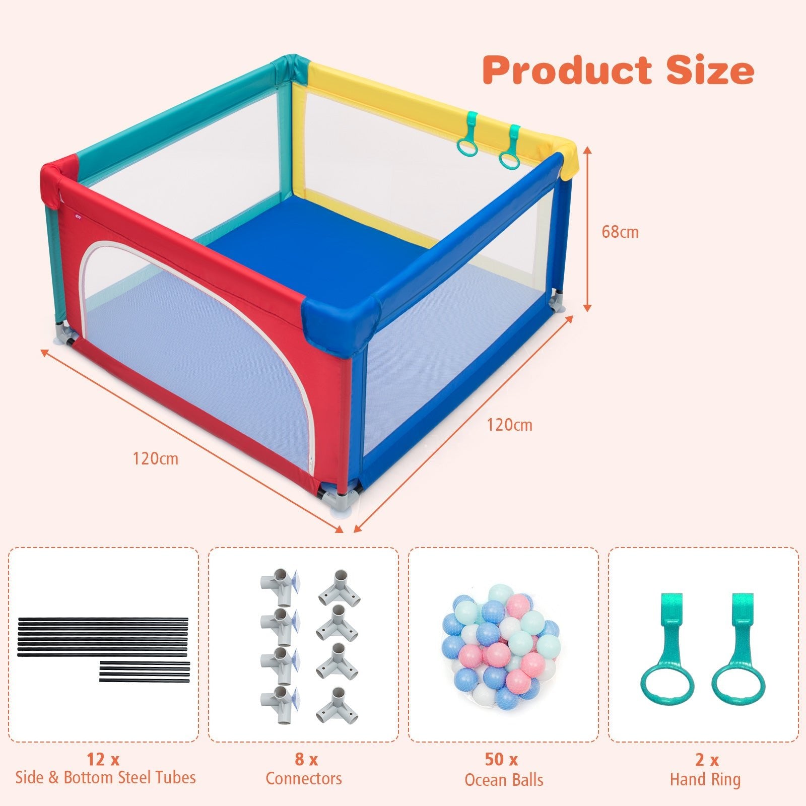 Explore Fun with the Multi-Color Baby Playpen and Ocean Balls