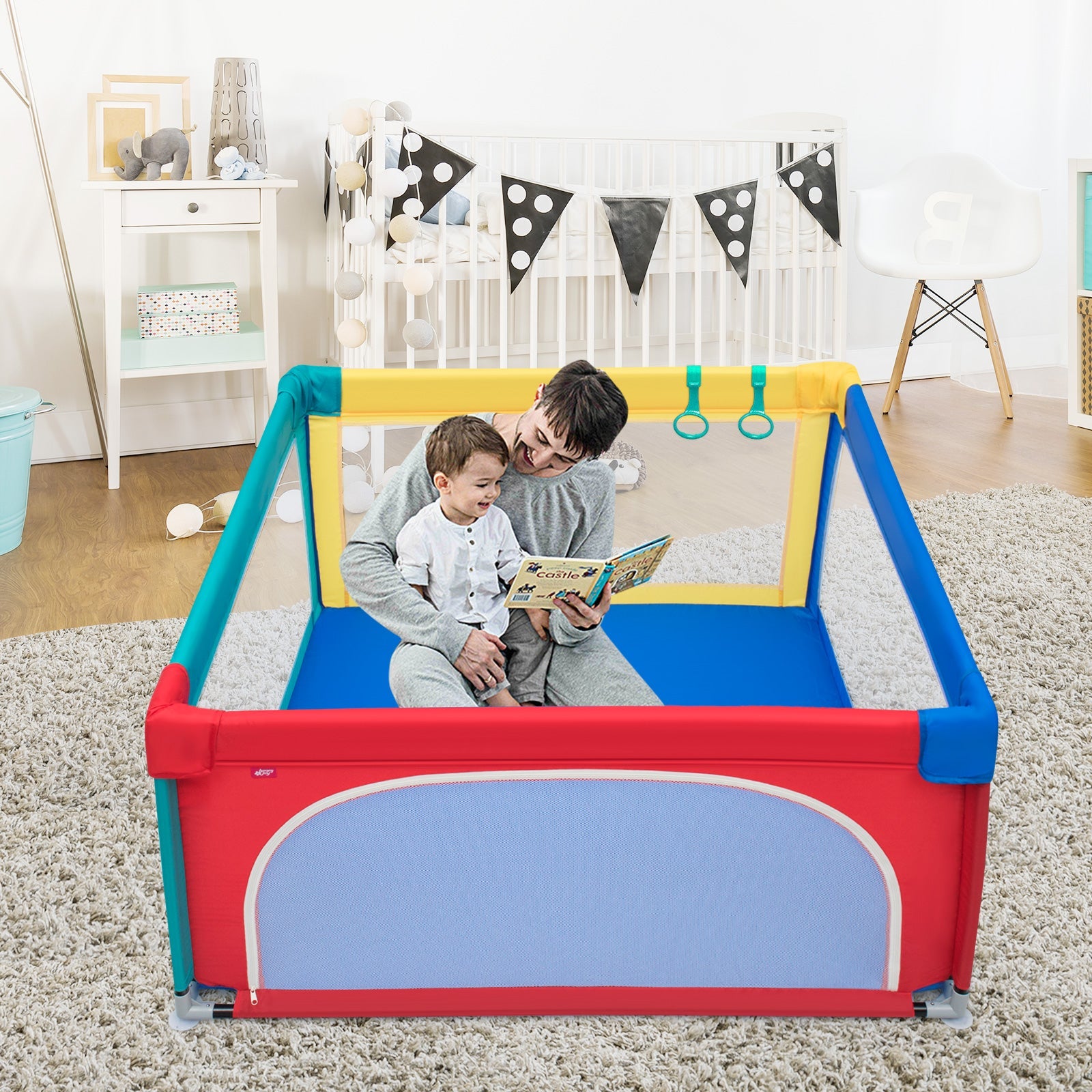 Multi-Color Baby Playpen - A World of Adventure