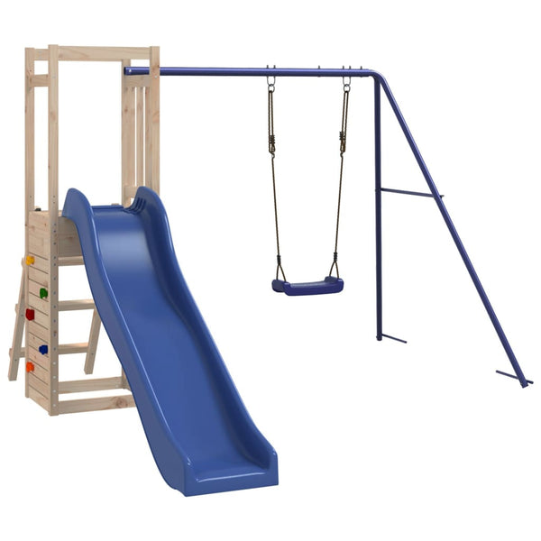 Swing into Fun Wooden Playset