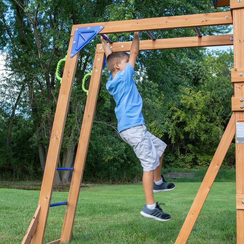 Backyard Discovery Northbrook Swing & Play Set: Active Play and Laughter