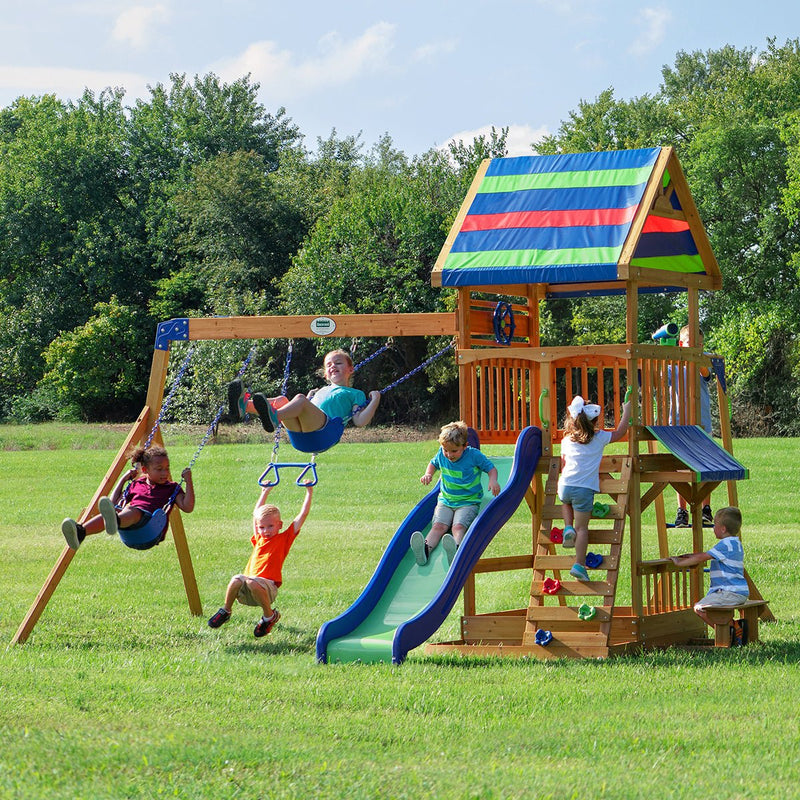 Shop Backyard Discovery Northbrook Swing & Play Set: Outdoor Fun for Kids