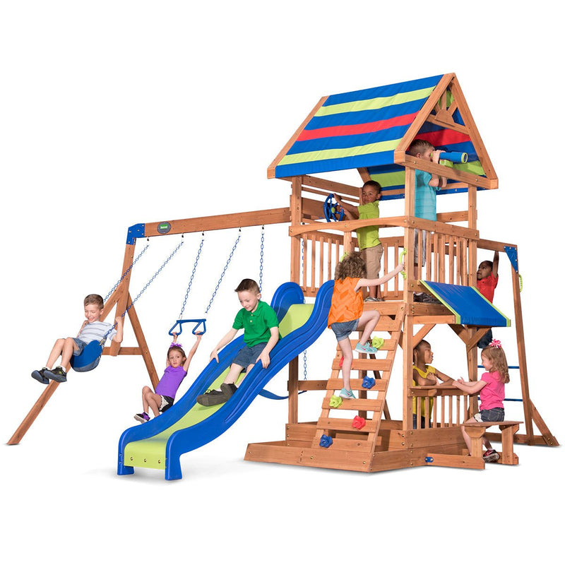 Get Backyard Discovery Northbrook Swing & Play Set: Playful Outdoor Activities