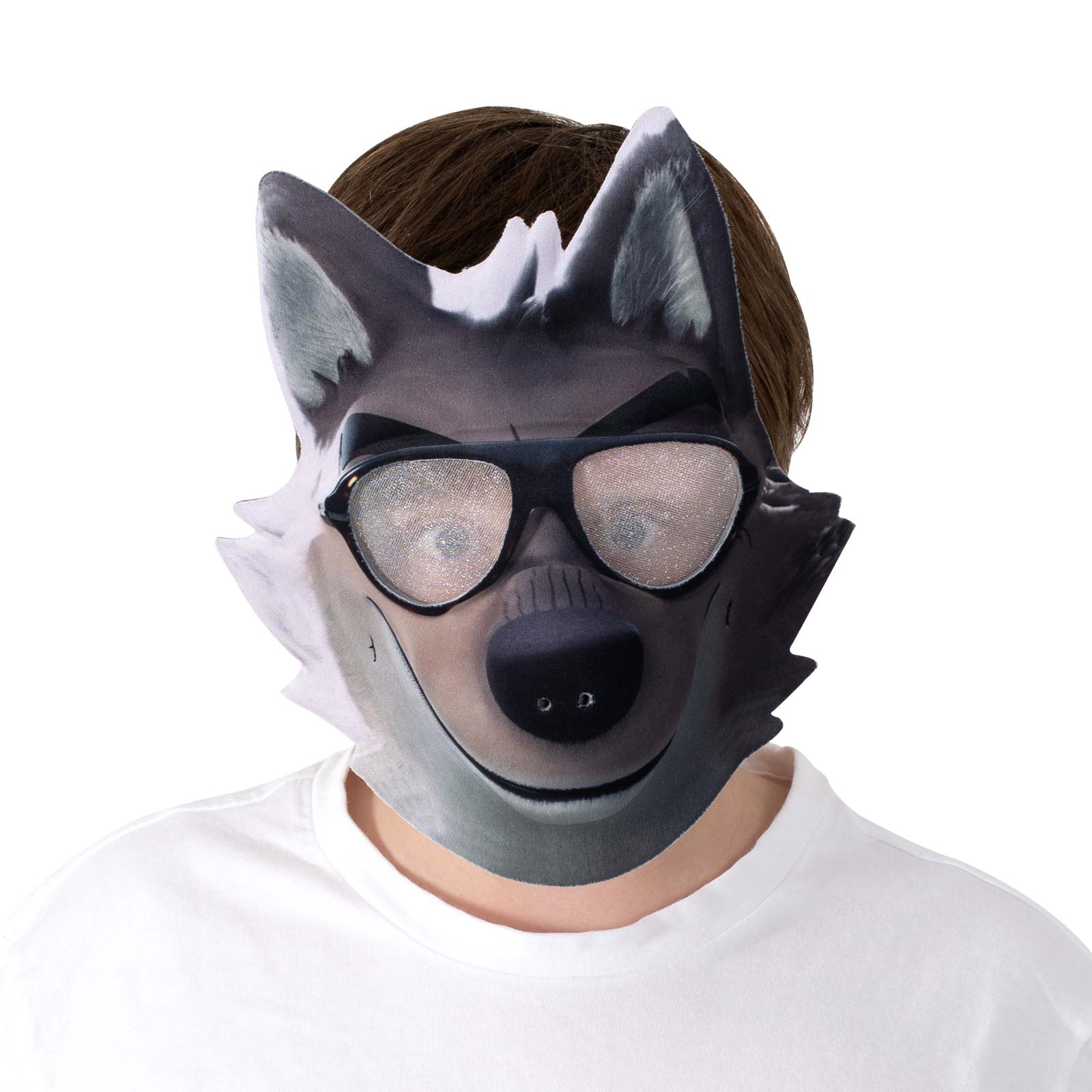 Mr Wolf foam mask for kids playtime, based on The Bad Guys characters collection.