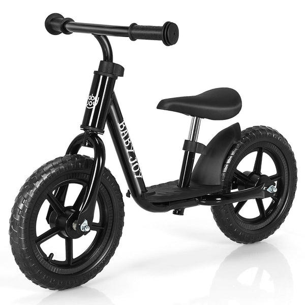 Ride with Confidence: Kids Black Balance Bike with Adjustable Features
